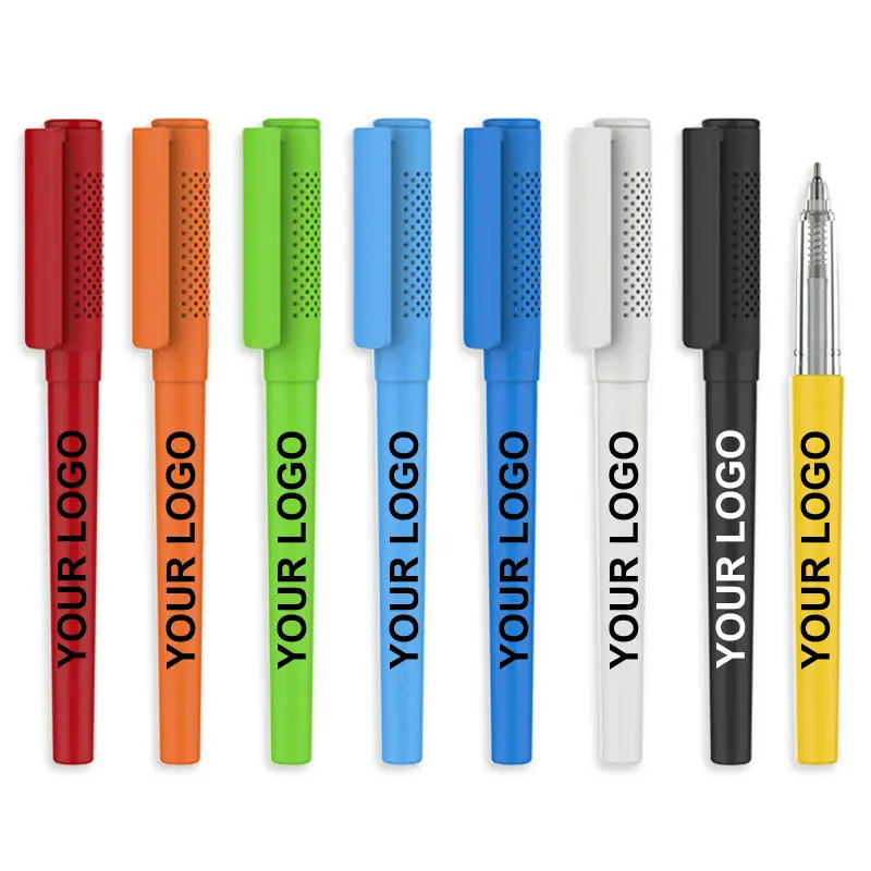 Factory 1.0mm 0.5mm Ballpoint pen Custom Branded Logo creative office fountain pen custom logo printed QR code business pen