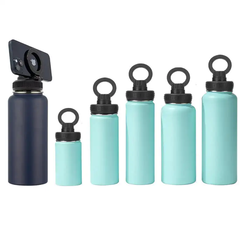 Water Bottle with Magnetic Cell Phone Holder