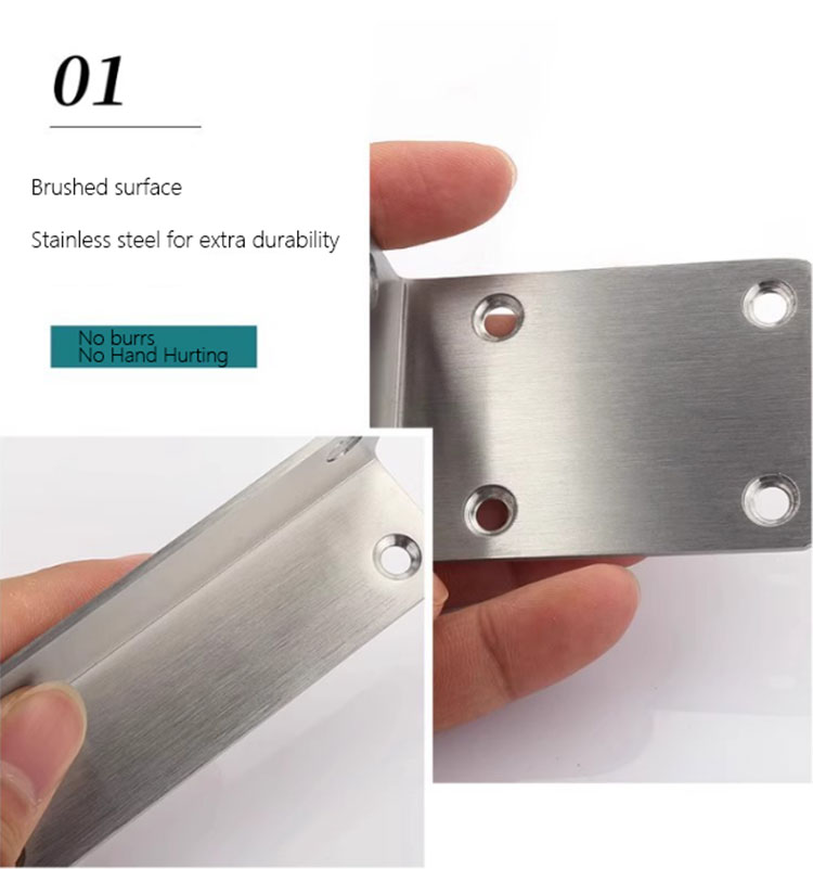 Stainless Steel Brushed Shelf Bracket