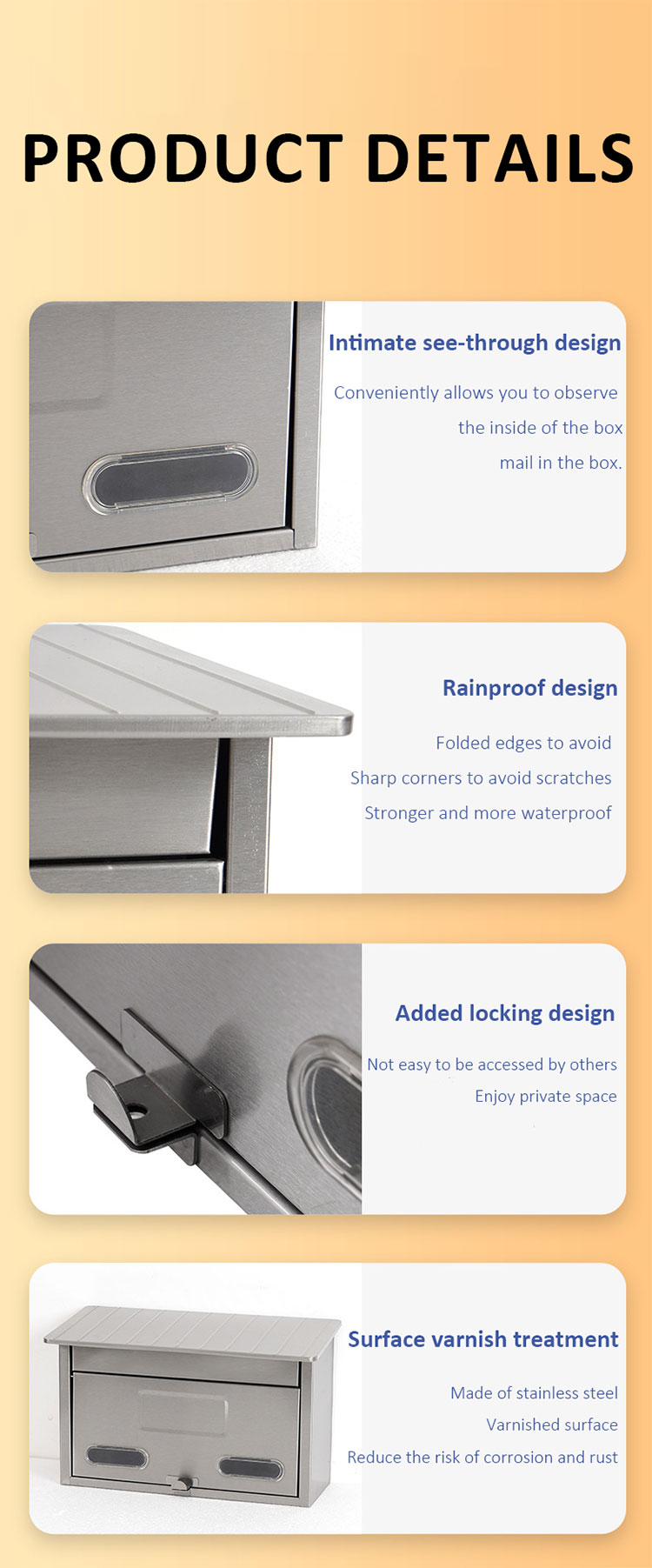 Stainless Steel Mailboxes Residential