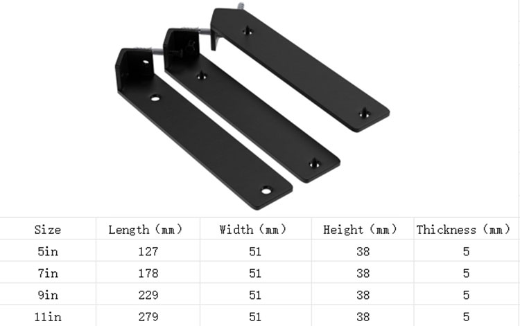 5 Inch Metal Shelf Brackets