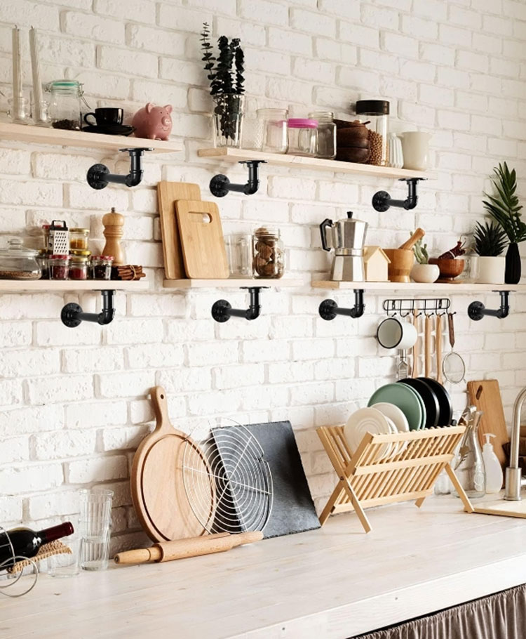 Industrial Pipe Shelving Hardware