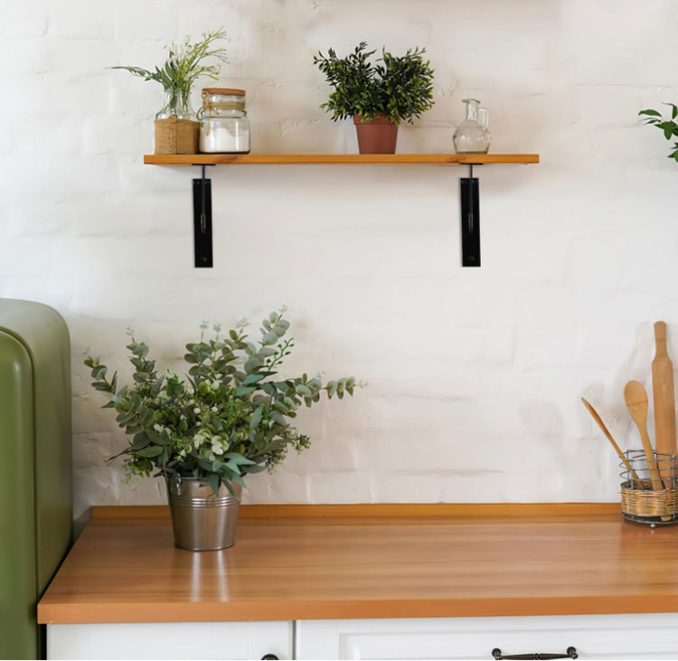 Rustic Metal Mantel Brackets