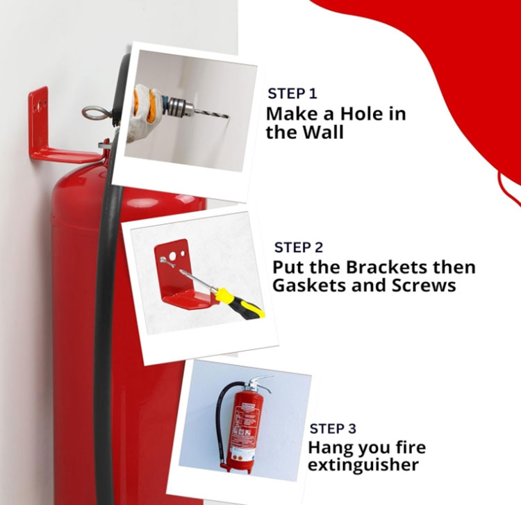 fire extinguisher wall clamp