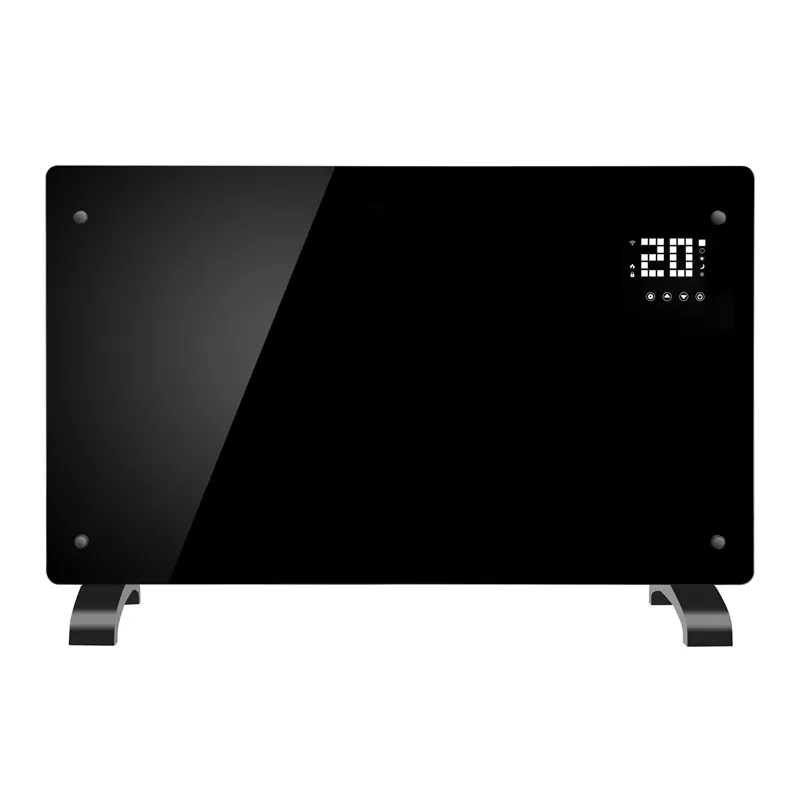 Calentador de Panel de Vidrio 2000W Tamaño Grande en Negro