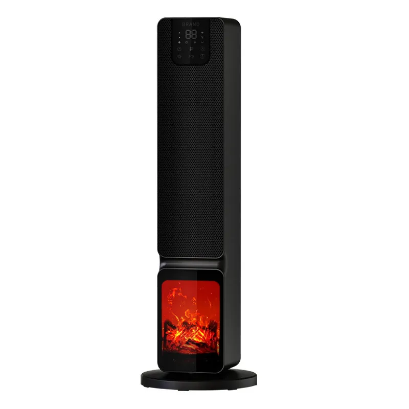 Remote Control 2000W PTC Heater 3D Flame