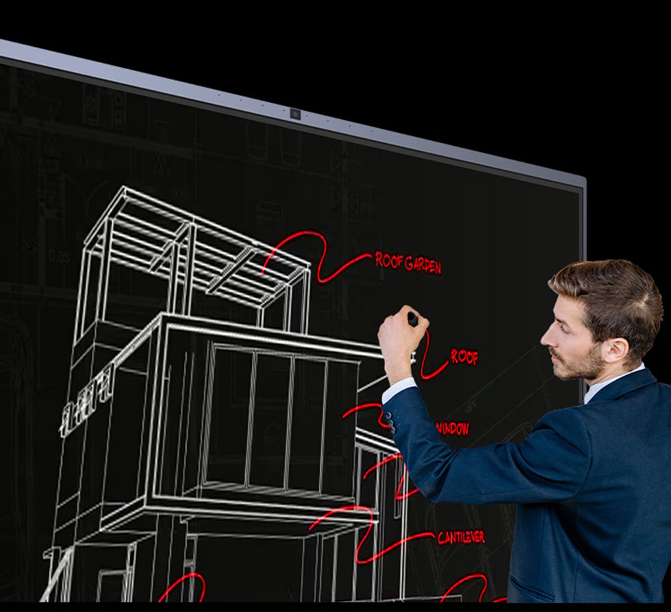 Infrared Touch Interactive Flat Panel Display