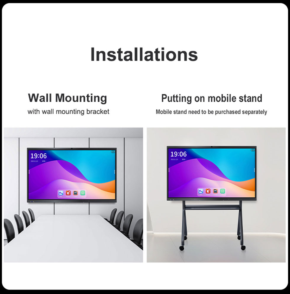 Infrared Touch Interactive Flat Panel Display