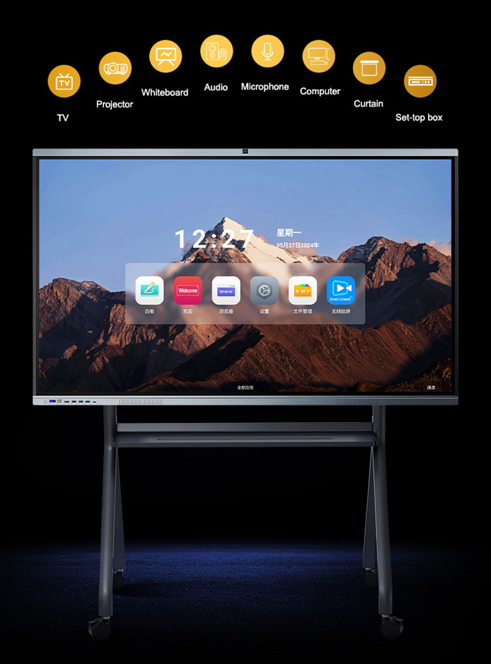 Infrared Touch Interactive Flat Panel Display