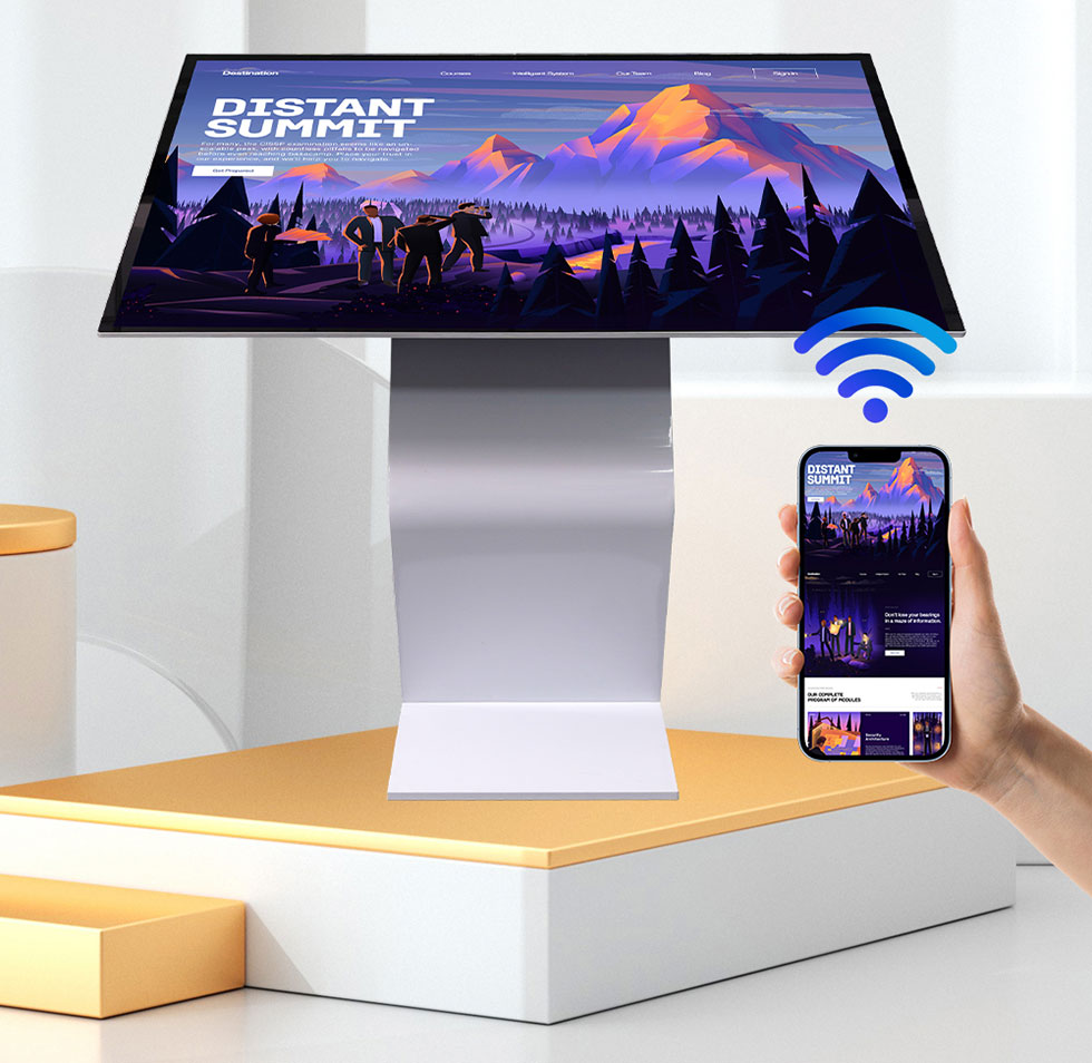 Interactive Meeting Touch Kiosk