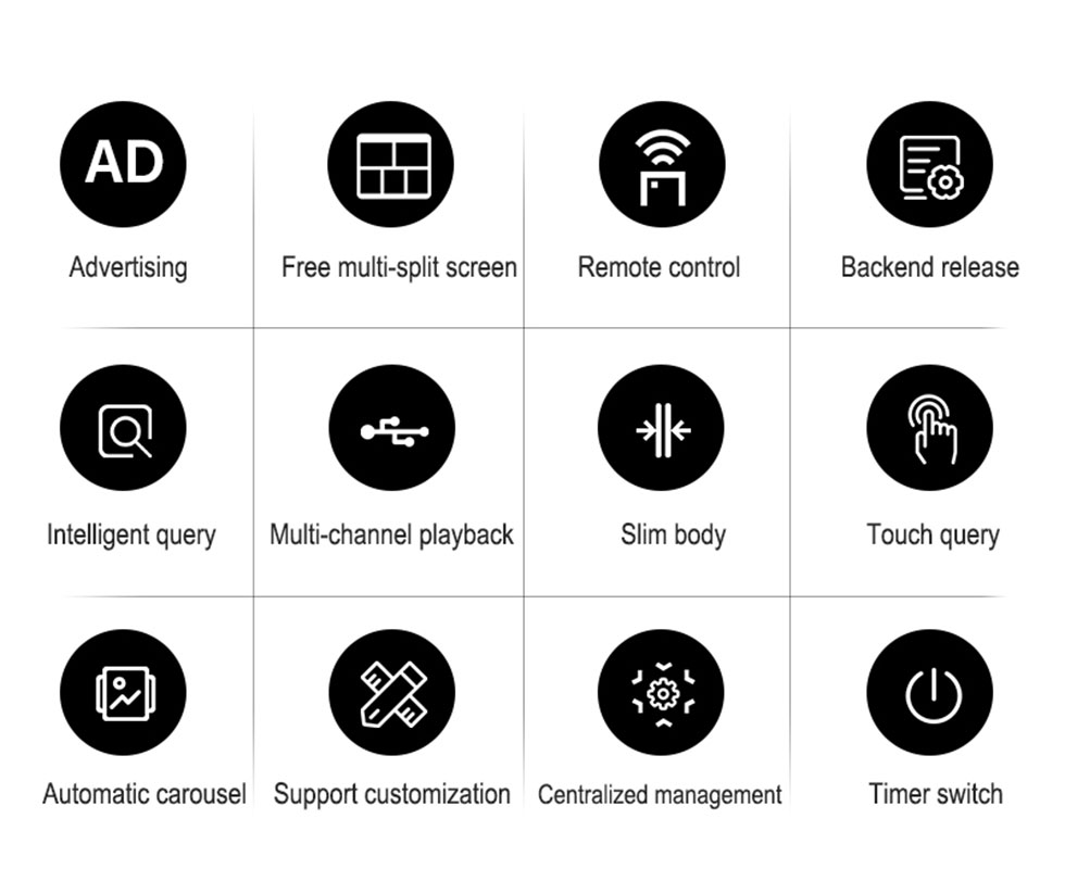 Horizontal Screen Advertising Digital Signage