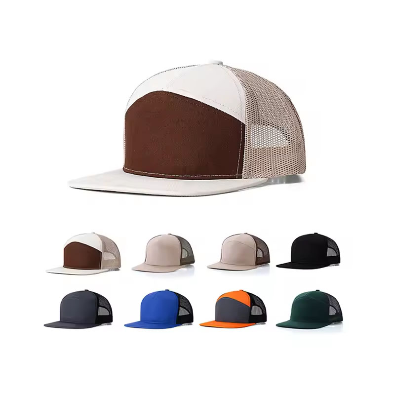 Blank Mesh 7 panels Trucker Cap