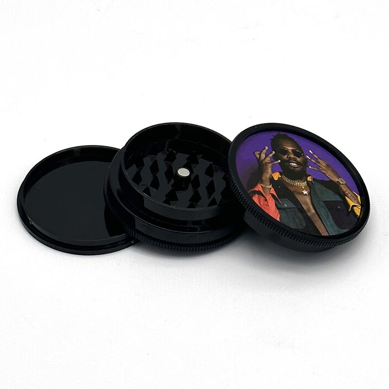 60mm 3-Layers Plastic Grinder with Sticker