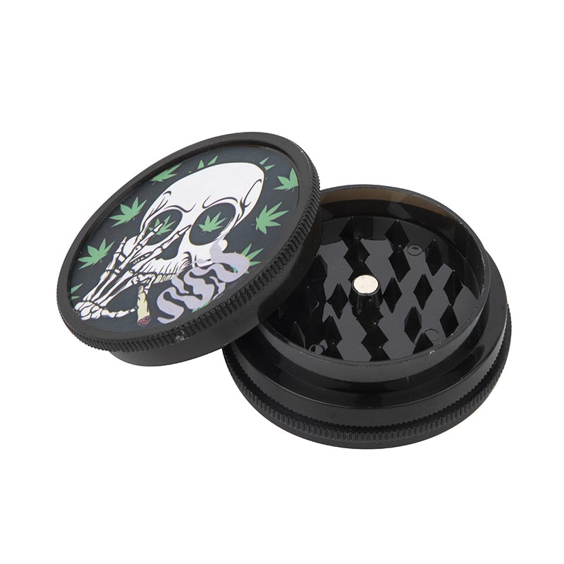 60mm 3-Layers Plastic Grinder with Sticker