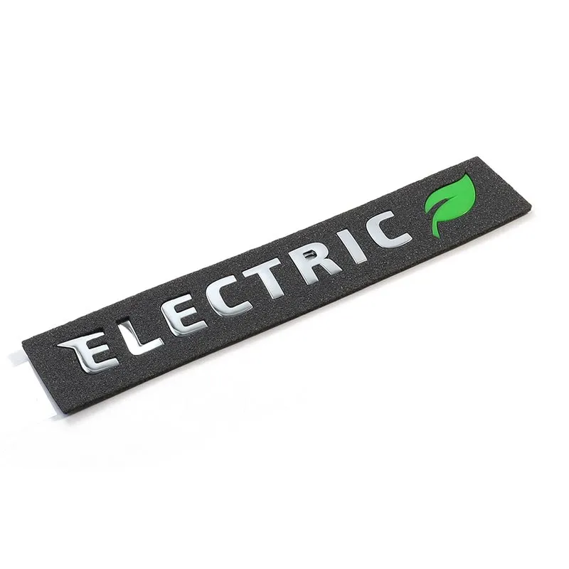 Black Tailgate Letter Smooth Badge