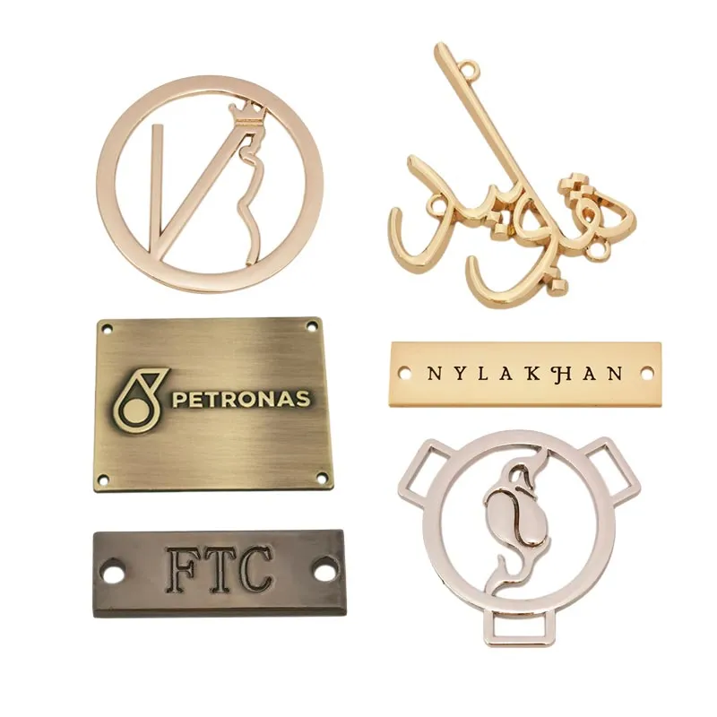 Engraved Metal Plate Clothing Logo