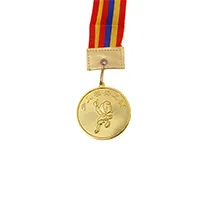 Gold plated antique style medal