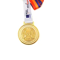 Gold Plated Complex Carving Medal