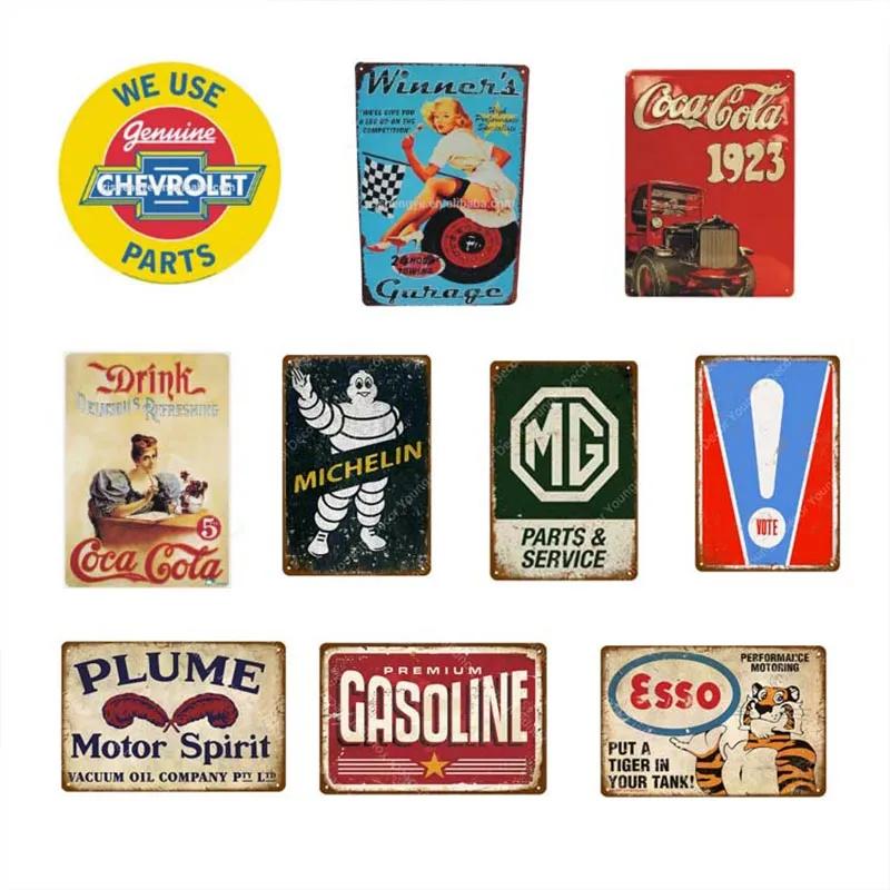 Metal Sign Emboss Enamel Metal