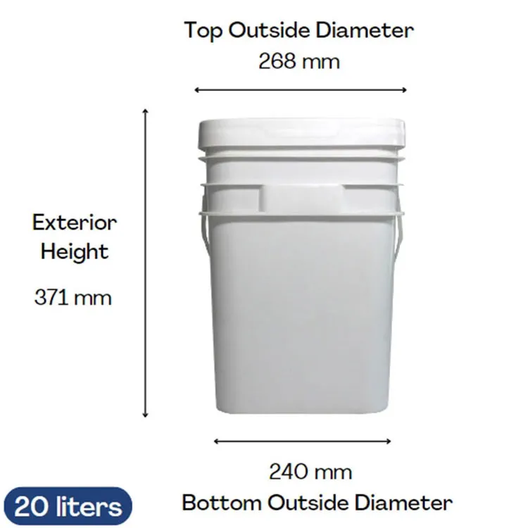 20L Square Pails