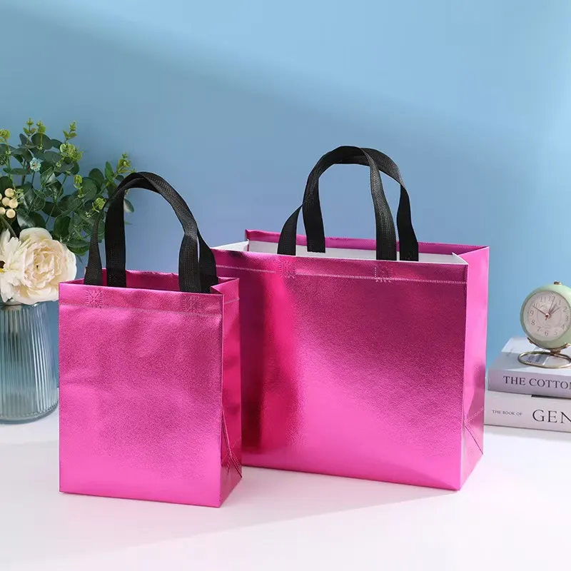 Reusable Shiny Gift Bags with Glossy Finish