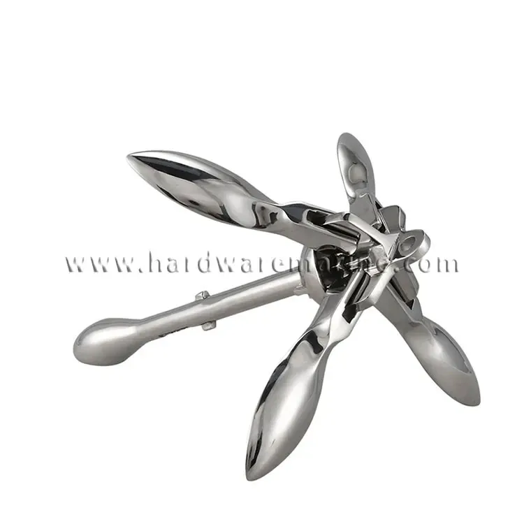 AISI316 Marine Grade Steel Folding Grapnel Anchors