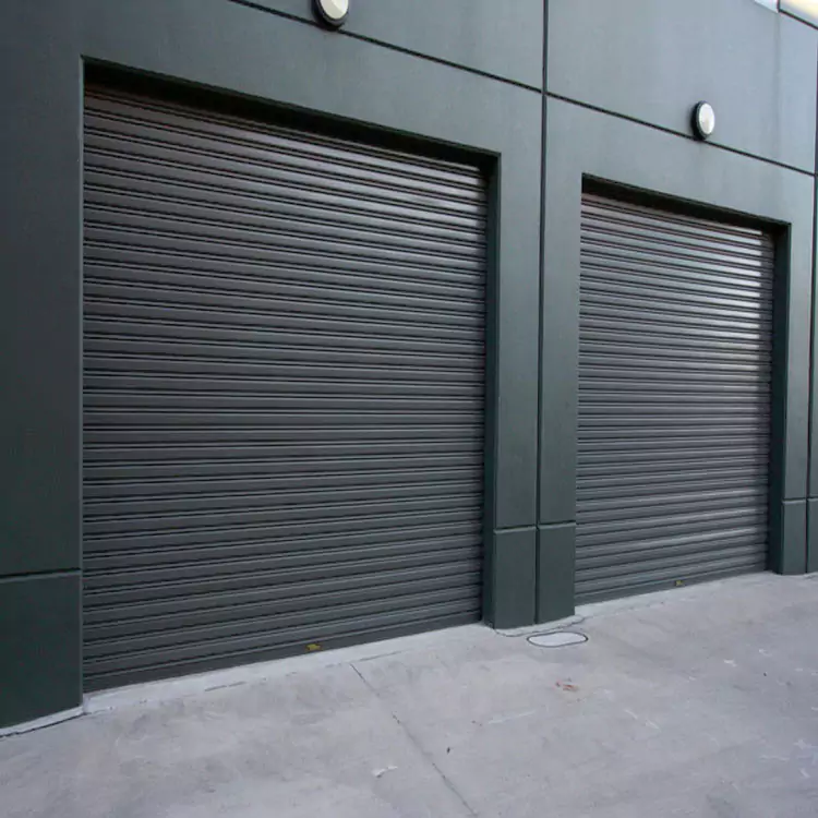 What are the advantages of electric windproof steel rolling door?