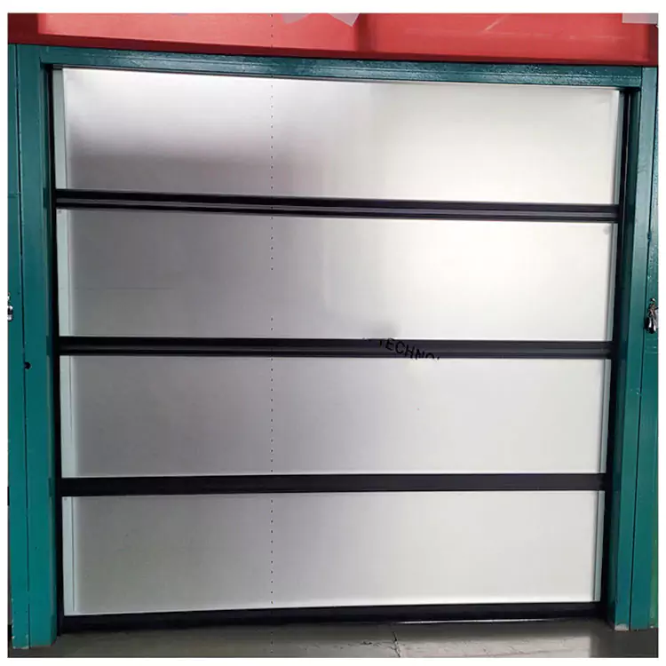 Aluminum Full View Glass Sectional Doors