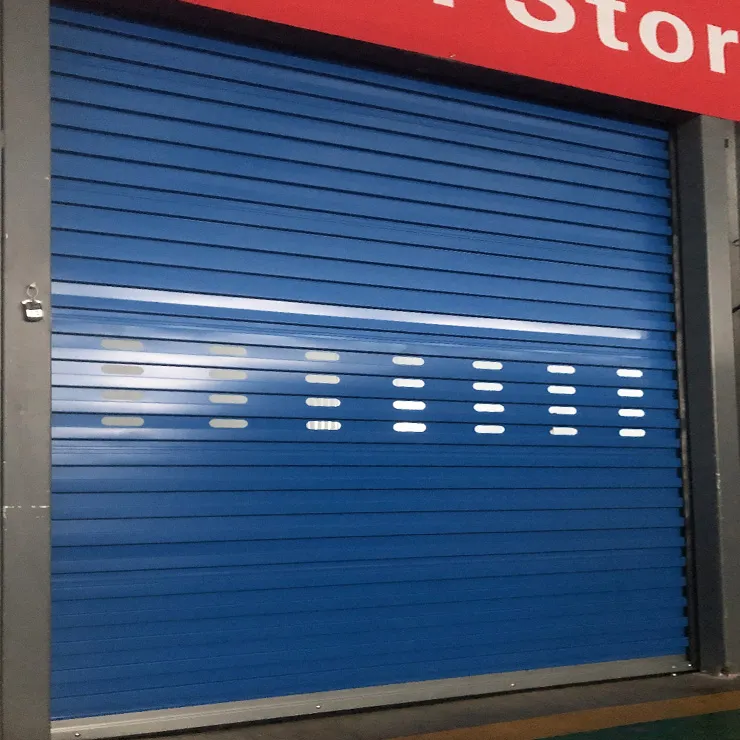 Modern Blue Automatic Steel Roll up Door