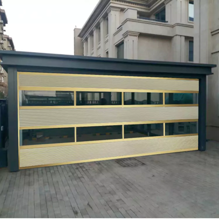 Villa Aluminum Alloy Glass Sectional Door ၊