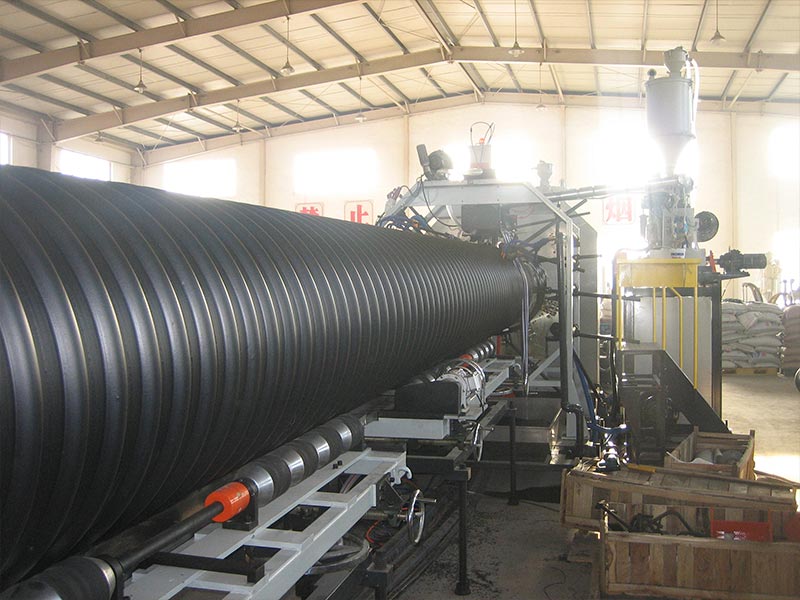 PE Steel Plastic Composite Winding Drain Pipe Production Line