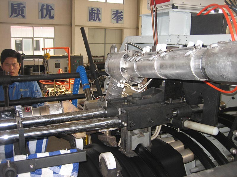 PE Steel Plastic Composite Winding Drain Pipe Production Line