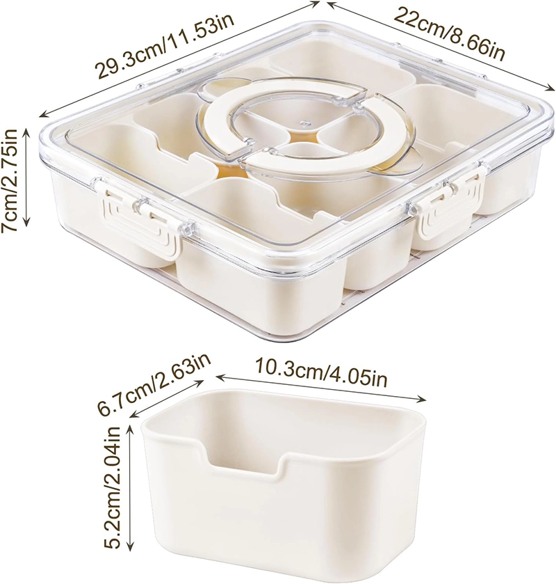 8-grid Divided Serving Tray