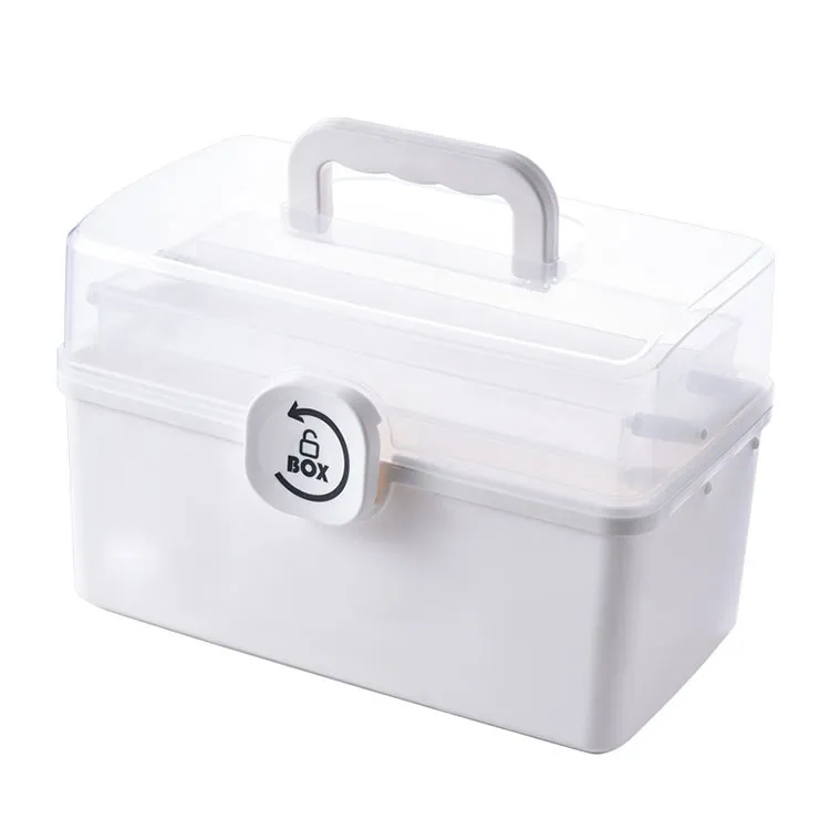 White Multi-layer Medicine Storage Box