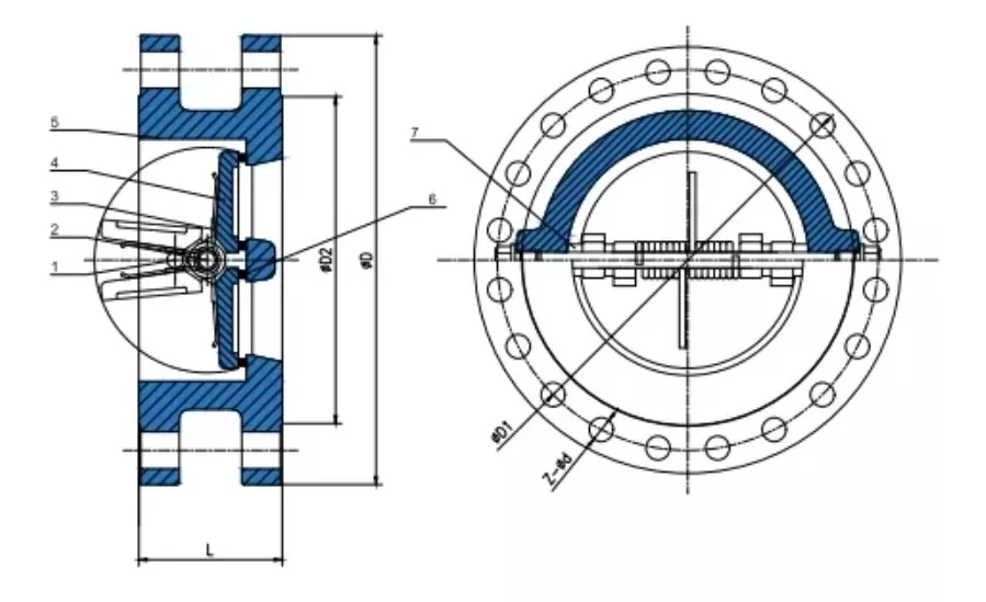 Dual Plate Flange Check Valve