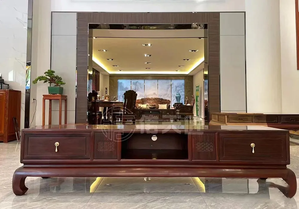 Mahogany TV Console Cabinet