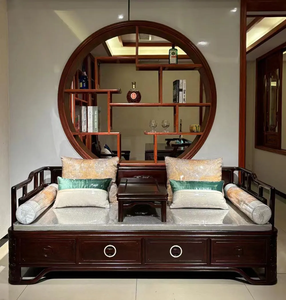 New Chinese Style Solid Wood Bed