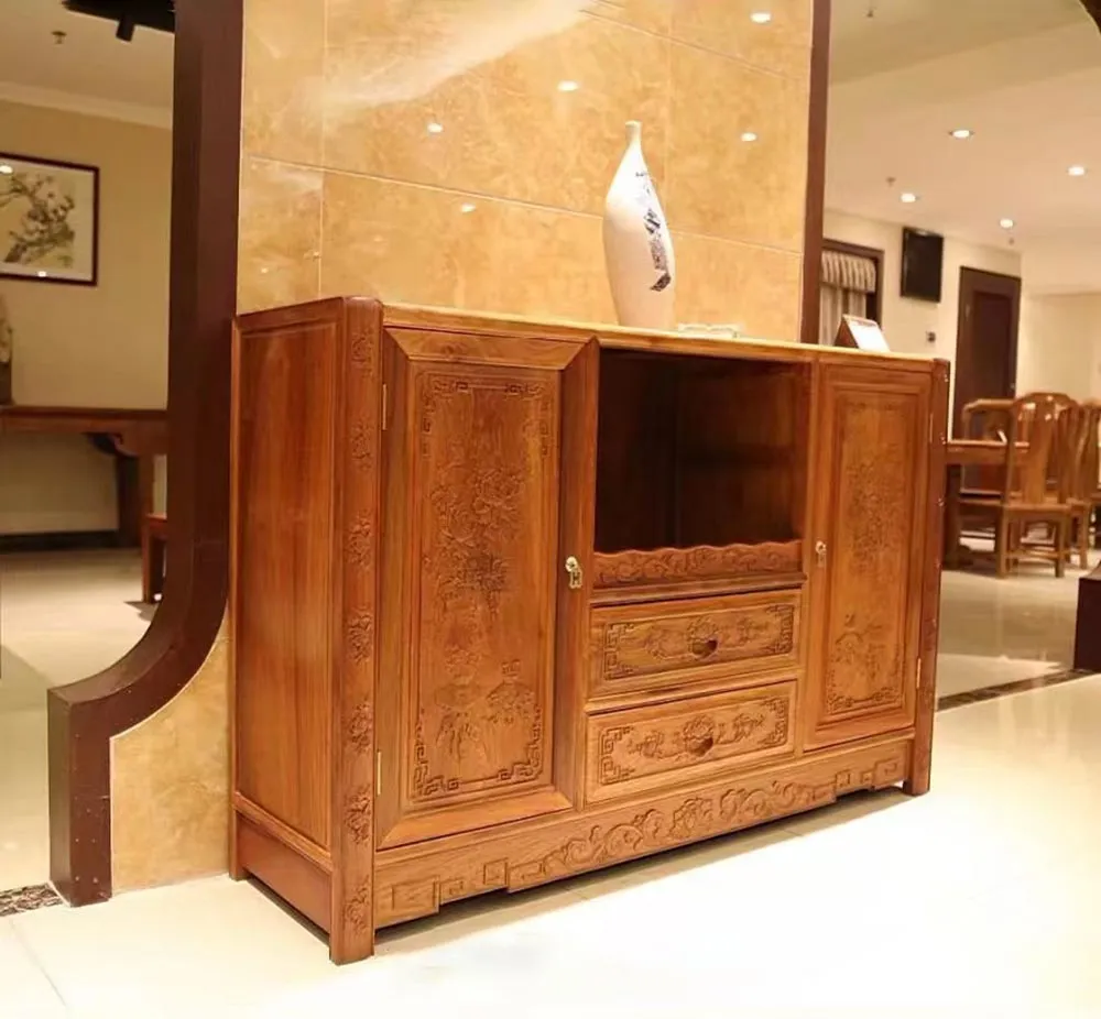 Chinese Classical Carved Dining Cabinets