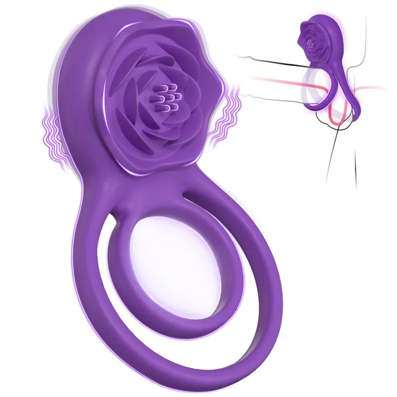 Rose Clitoral Testicles Vibrator