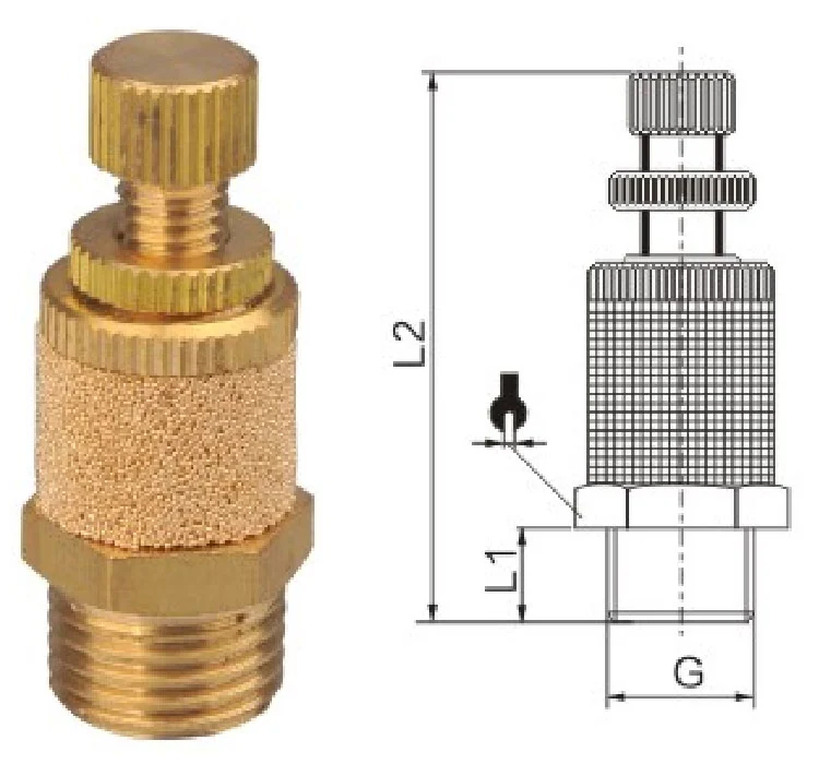 Pneumatic Metal Muffler