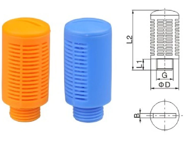 Pneumatic Plastic Muffler