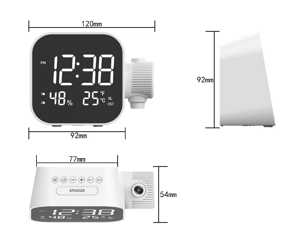 Digital Analog Clock for Students