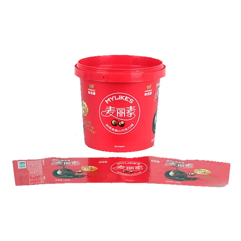 Snacks Bucket Injection Molding In Mold Label