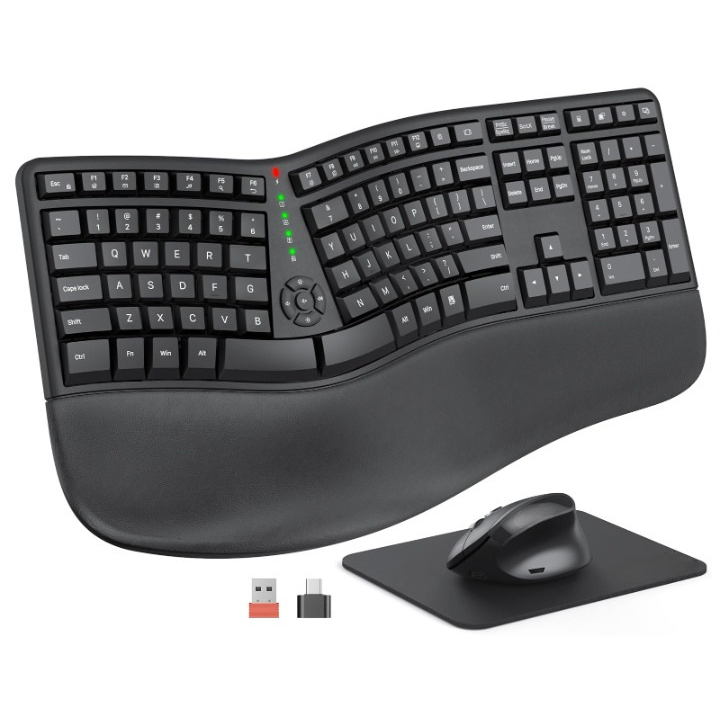 Ergonomic Keyboard And Mouse Set