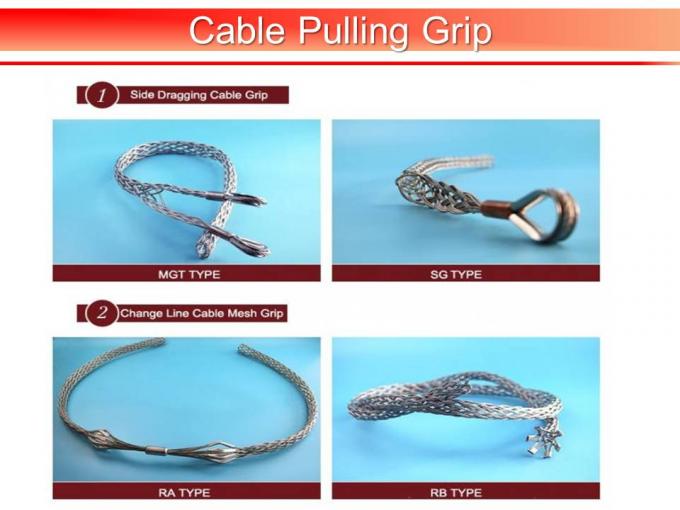 High Strength Cable Pulling Grips , Corrosion Resistance Cable Pulling Sock 1