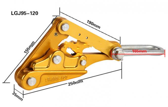 Conductor Come Along Aluminum Alloy 15KN Self Gripping Clamps 1