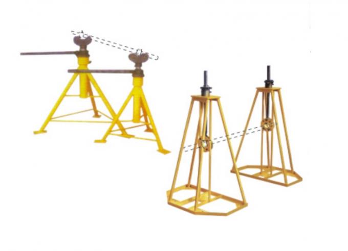 Hydraulic Lifting Underground Cable Tools Mechanical Simple Reel Payout Stand 2