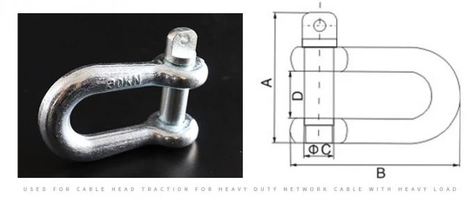 GXK Forged Alloy Screw Pin Shackle High Strength Tackle For Anchor Chain 1