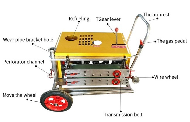 Yellow Cable Hauling Machine For Cable Puller , Efficient Wire Laying Machine 1