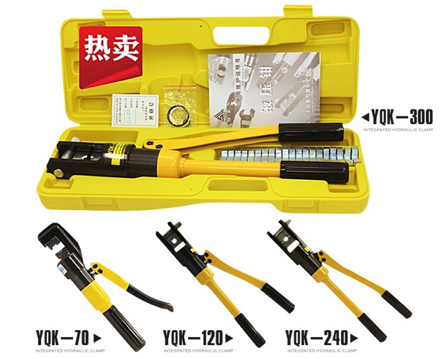 Crimping Copper Hydraulic Crimping Tool , YQK-120 Model Hydraulic Press Tools 1